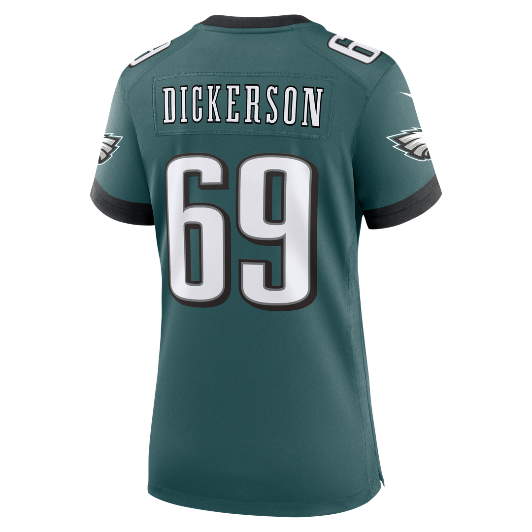 Landon Dickerson Philadelphia Eagles Women's Team Game Jersey - Midnight Green