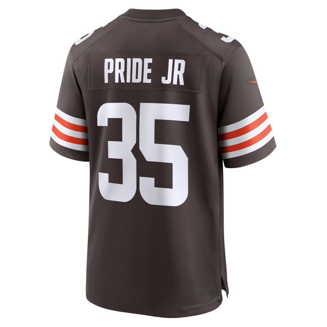Toriano Pride Jr. Cleveland Browns Team Game Jersey - Brown