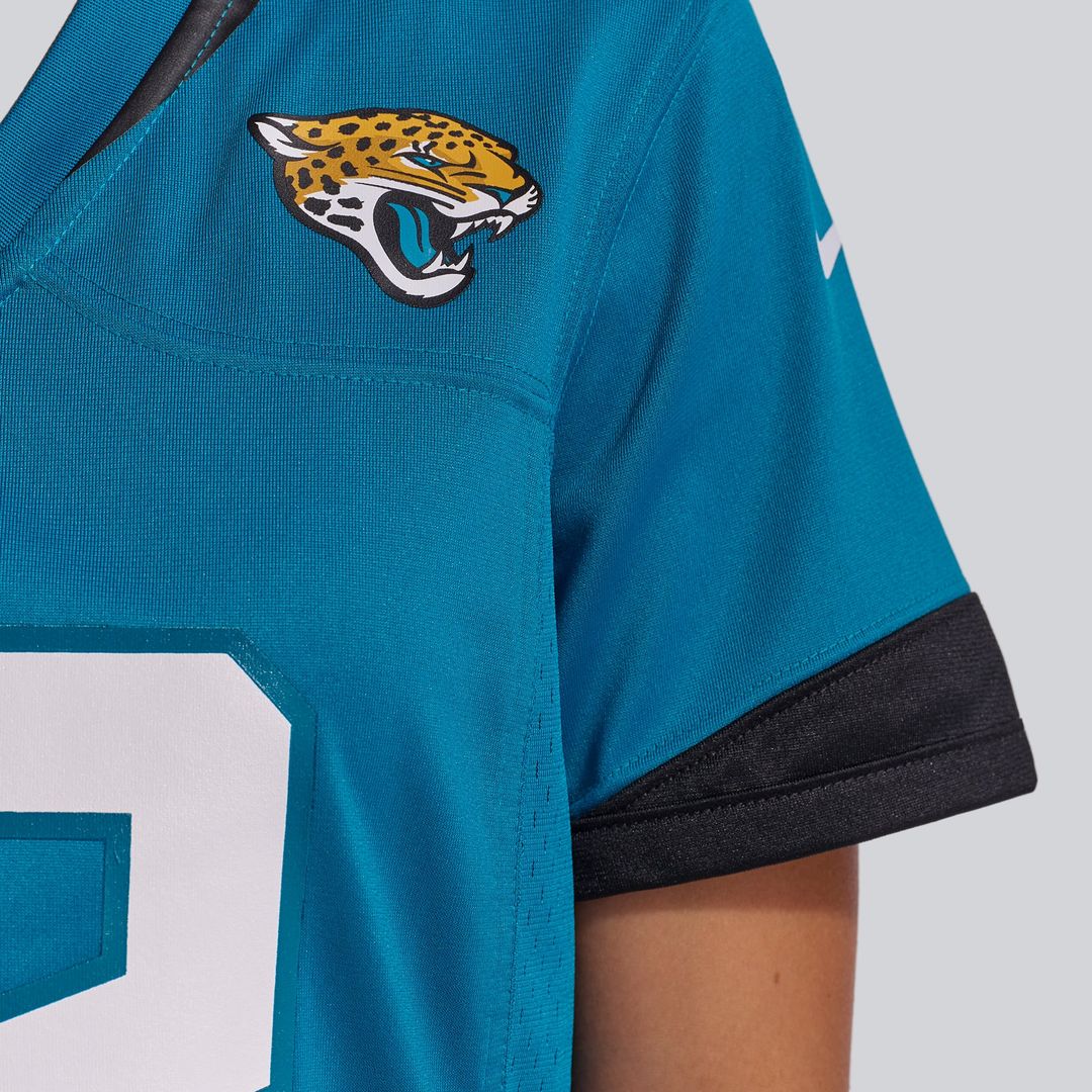 Travis Hunter Jacksonville Jaguars Women's Team Game Jersey - Teal