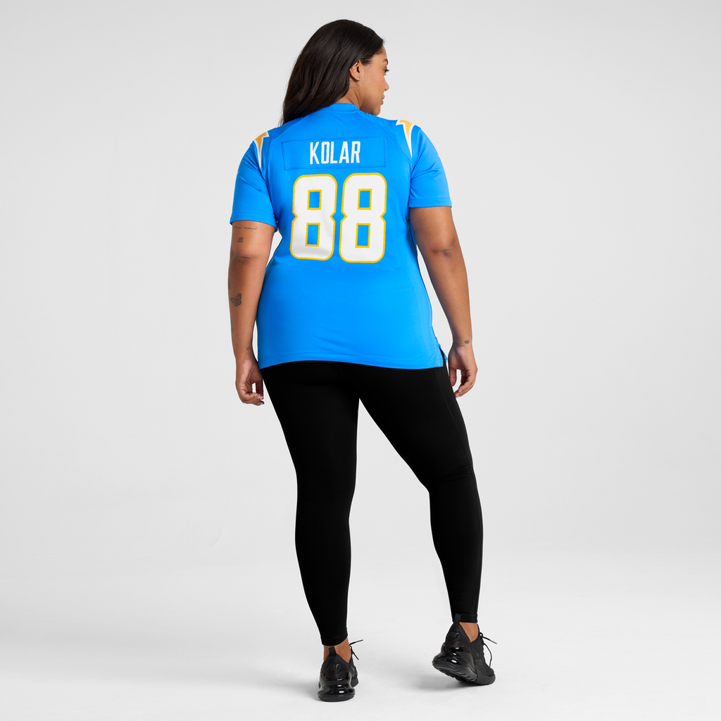 Charlie Kolar Los Angeles Chargers Women's Team Game Jersey - Powder Blue