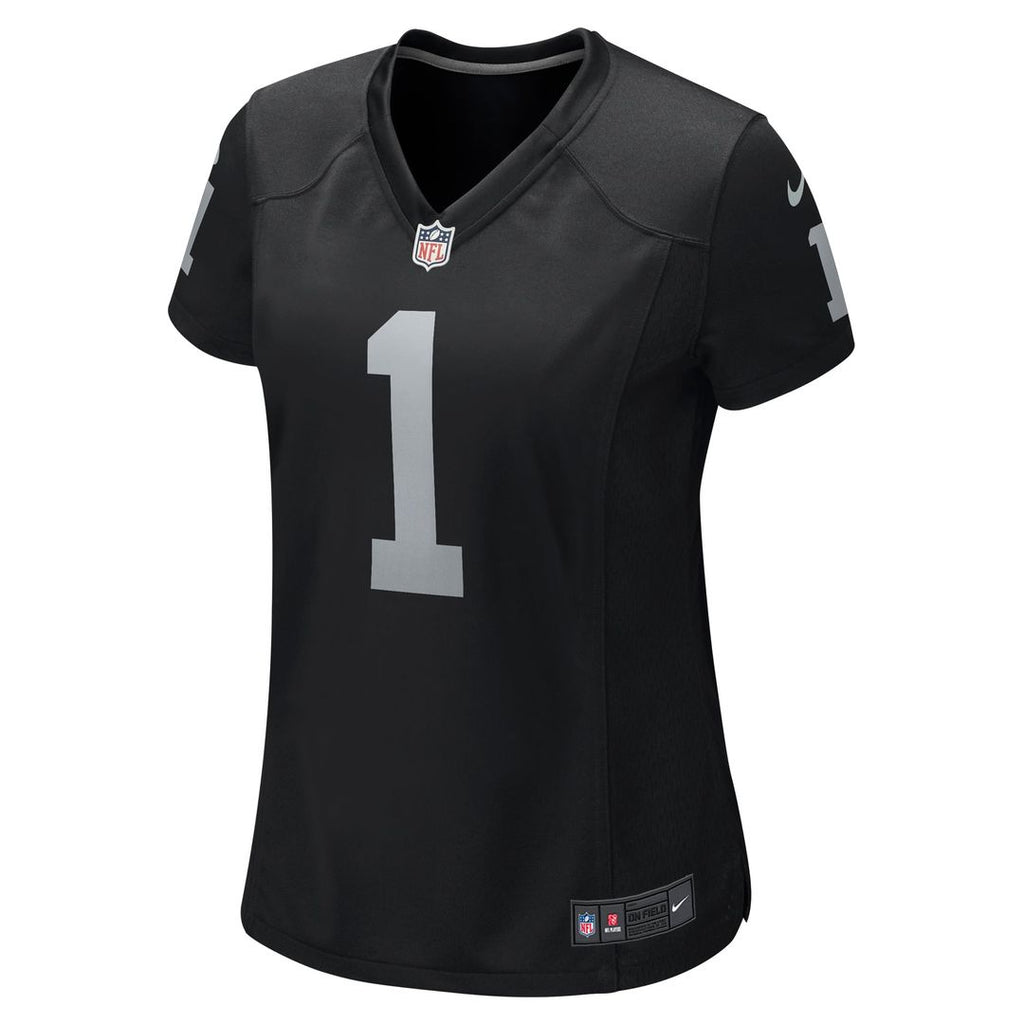Number 1 Mom Las Vegas Raiders Women's Game Jersey - Black
