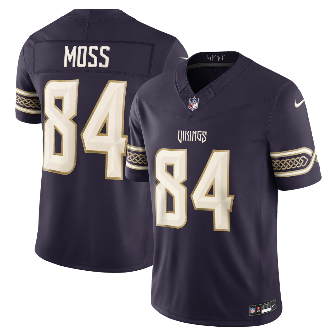 Randy Moss Minnesota Vikings 2026 Rivalries Collection Stitched Limited Jersey - Purple