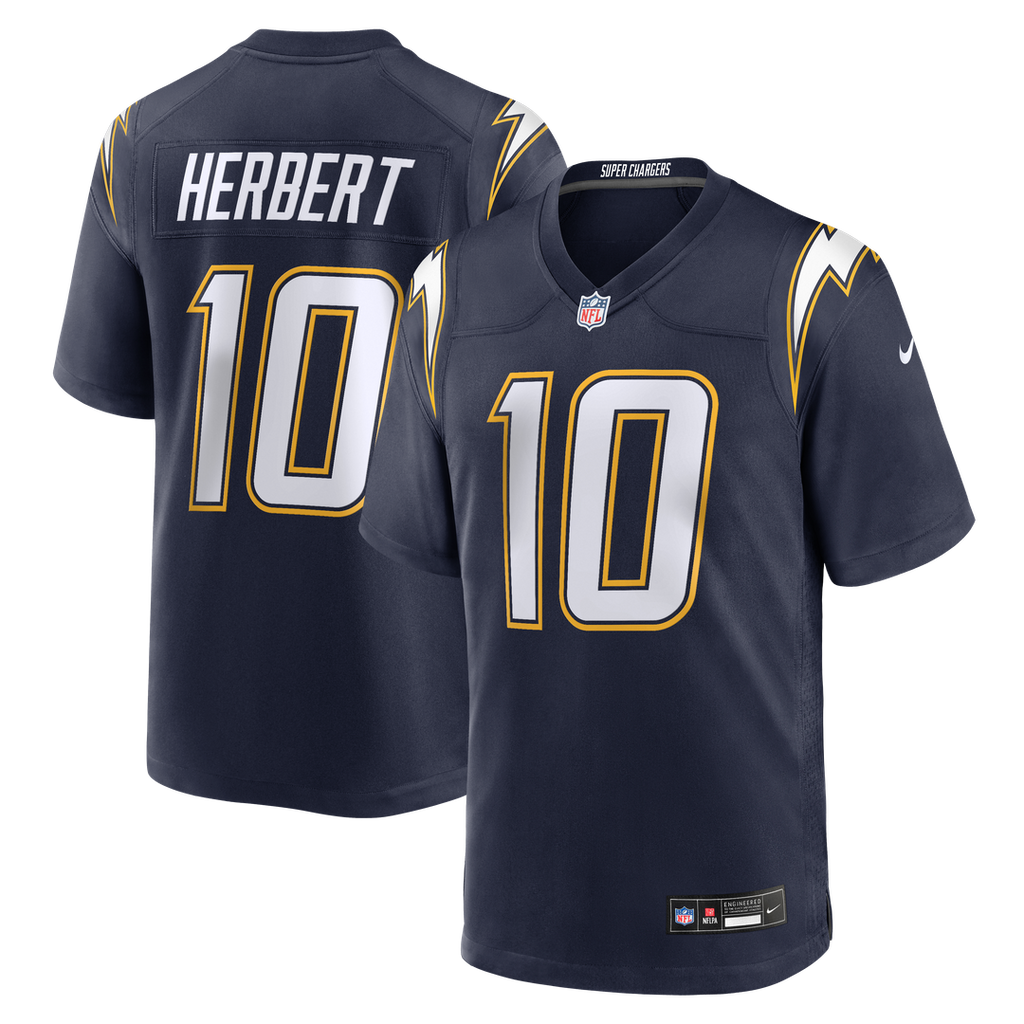 Justin Herbert Los Angeles Chargers Alternate Super Chargers Game Player Jersey - Navy