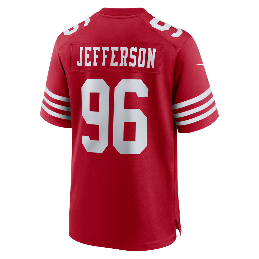 Jordan Jefferson San Francisco 49ers Team Game Jersey - Scarlet