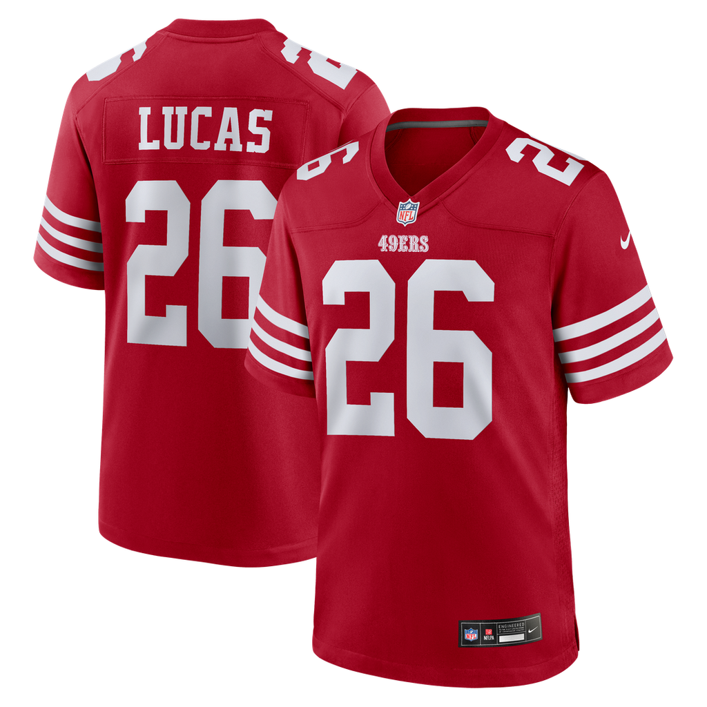 Chase Lucas San Francisco 49ers Team Game Jersey - Scarlet