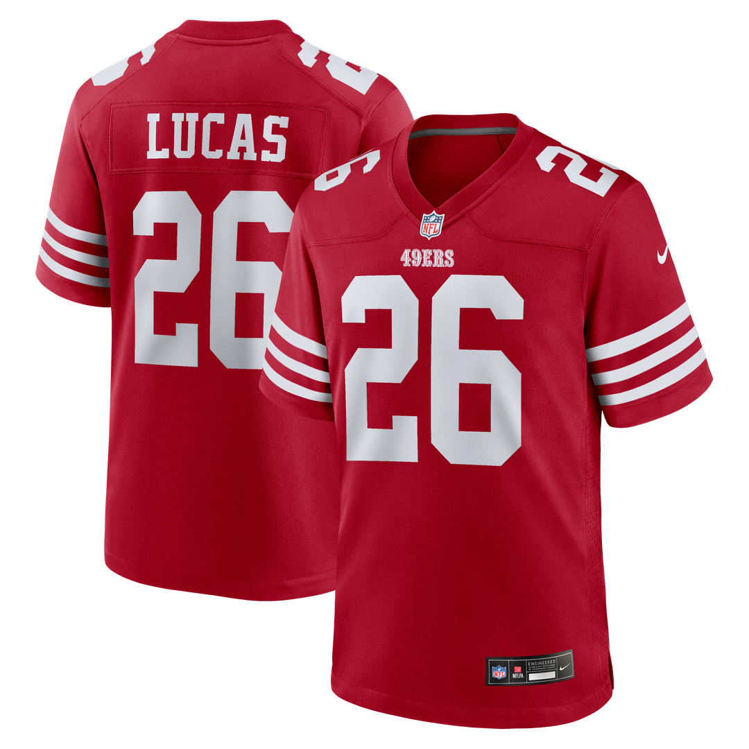 Chase Lucas San Francisco 49ers Team Game Jersey - Scarlet