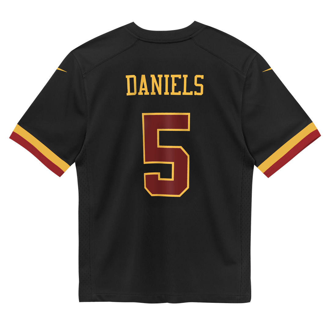 Jayden Daniels Washington Commanders Preschool Alternate Game Jersey - Black