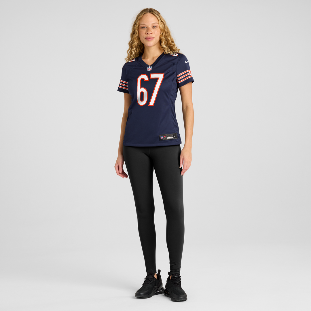 Garrett Bradbury Chicago Bears Women's Team Game Jersey - Navy