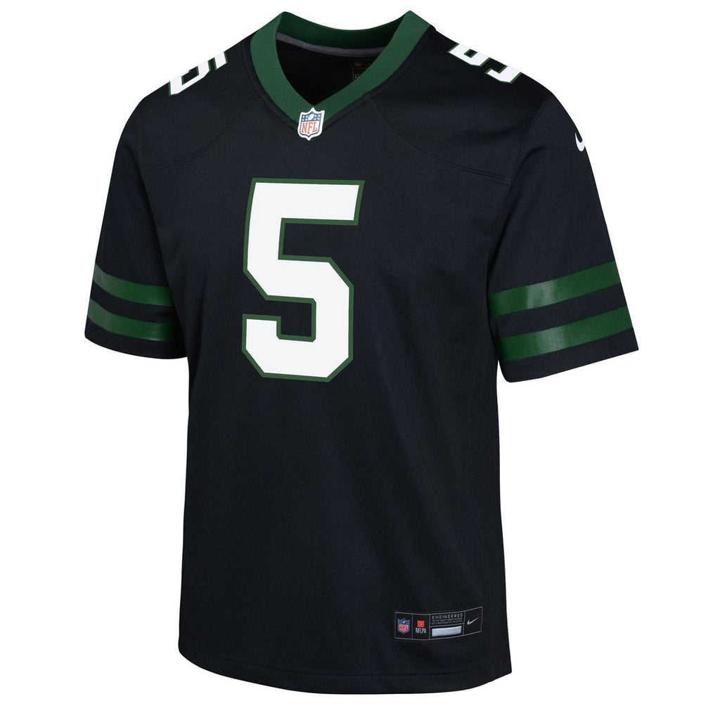 Garrett Wilson New York Jets Youth Game Jersey - White