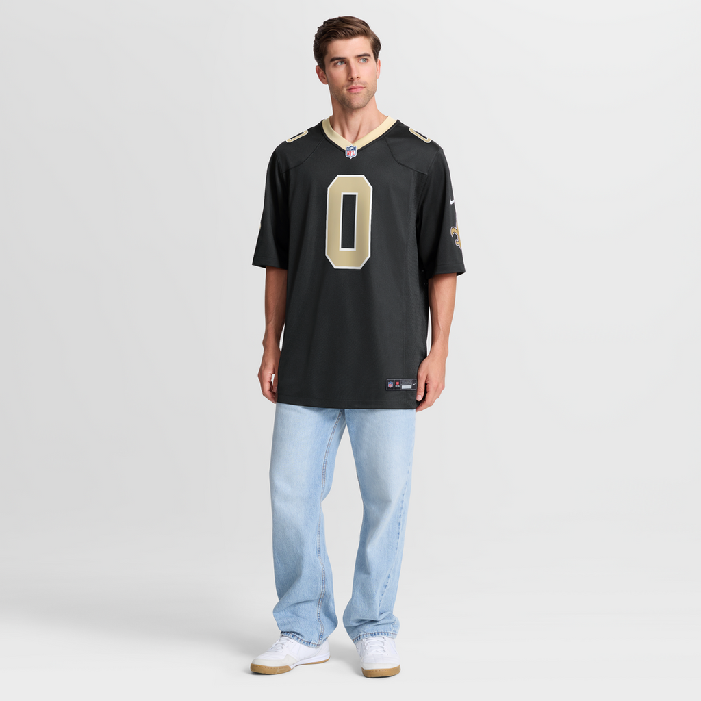 Jordyn Tyson New Orleans Saints Team Game Jersey - Black