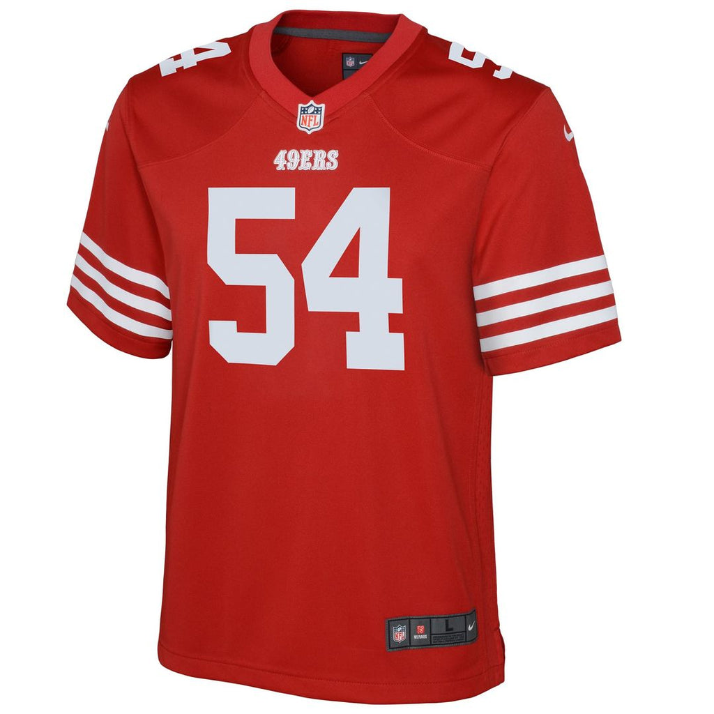 Fred Warner San Francisco 49ers Youth Game Jersey - Scarlet