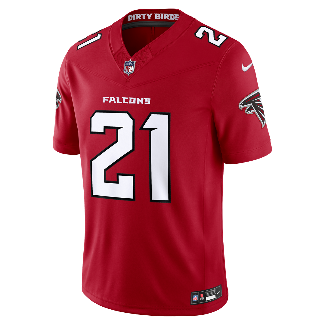 Deion Sanders Atlanta Falcons Team Vapor F.U.S.E. Stitched Retired Limited Jersey - Red