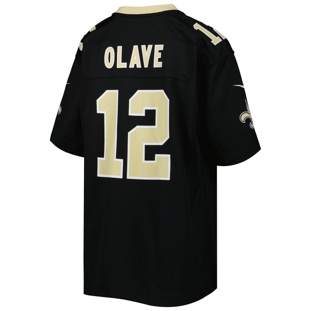 Chris Olave New Orleans Saints Youth Game Jersey - Black