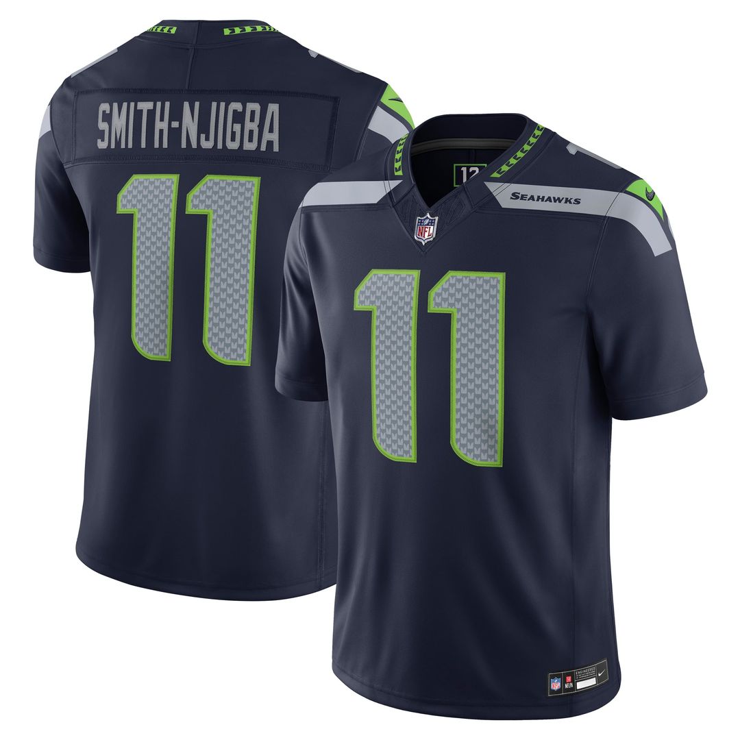 Jaxon Smith - Njigba Seattle Seahawks Vapor F.U.S.E. Stitched Limited Jersey - White