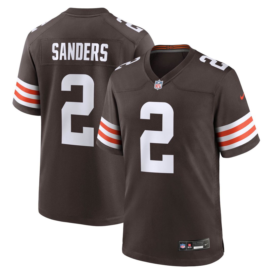 Shedeur Sanders Cleveland Browns Game Jersey - White