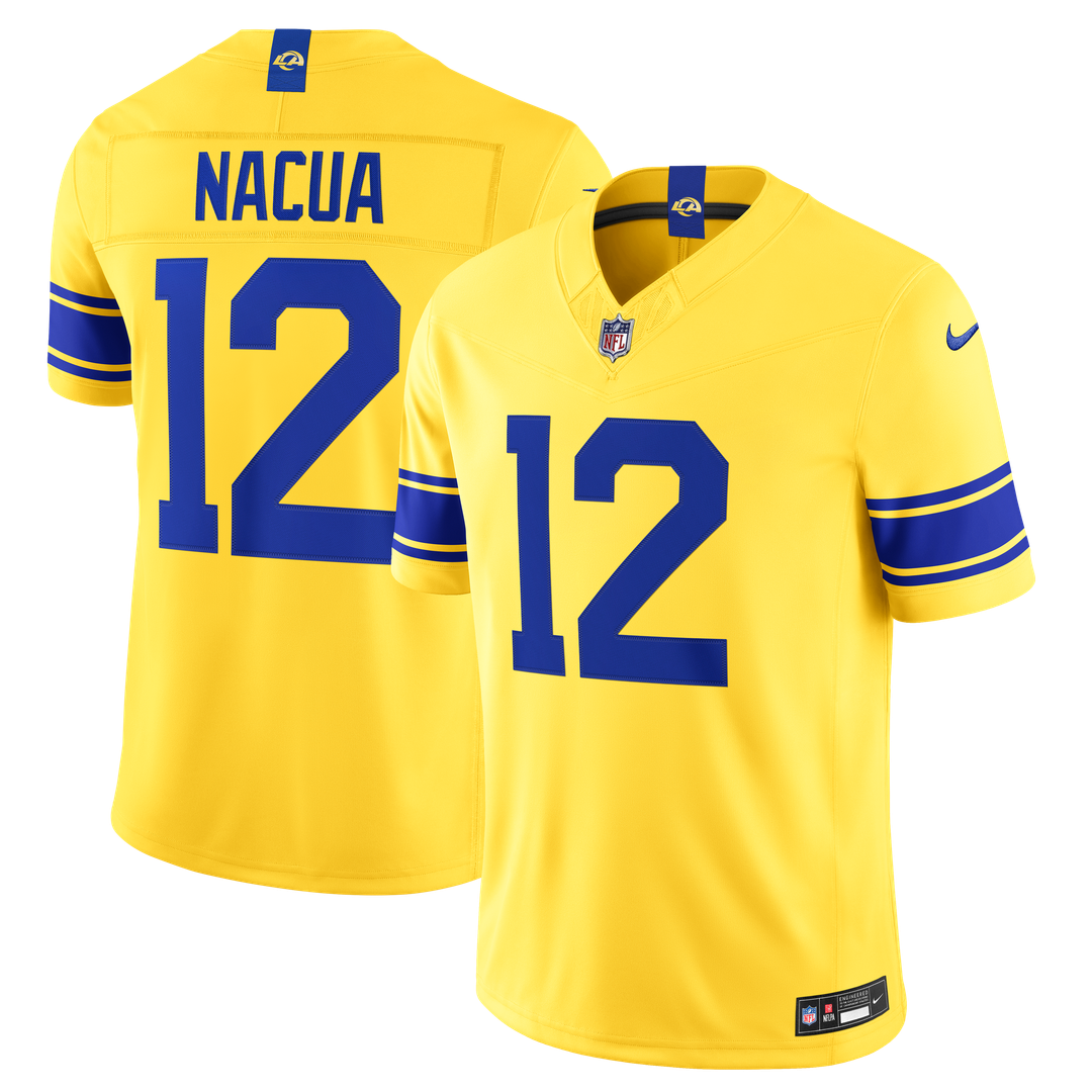 Puka Nacua Los Angeles Rams Classic Sol Vapor F.U.S.E. Stitched Limited Jersey