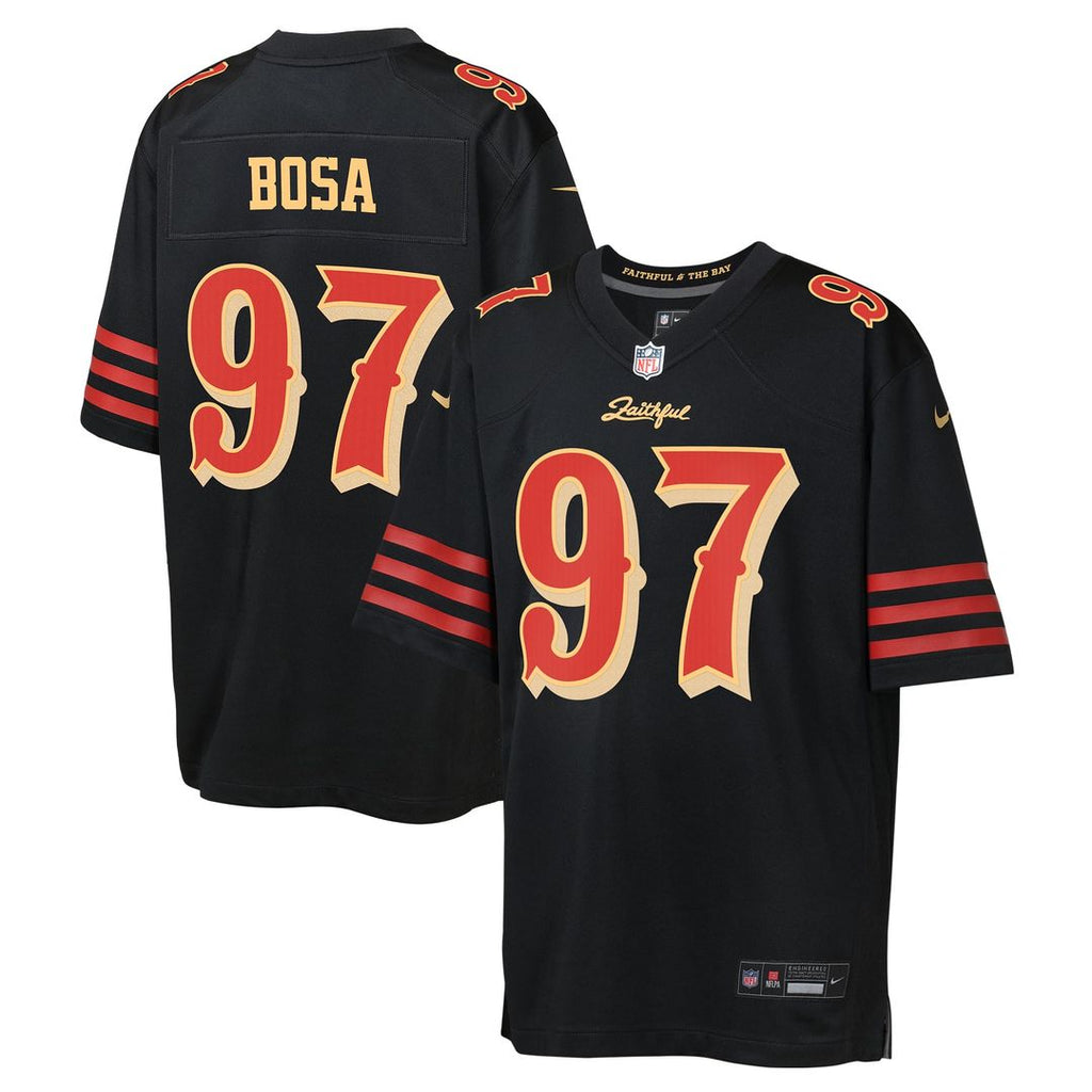 Nick Bosa San Francisco 49ers Youth Rivalries Collection Game Jersey - Black