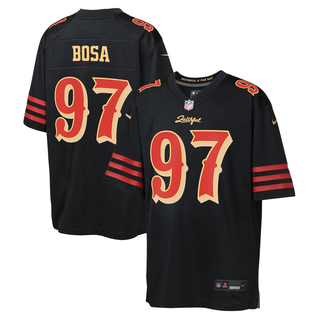 Nick Bosa San Francisco 49ers Youth Rivalries Collection Game Jersey - Black