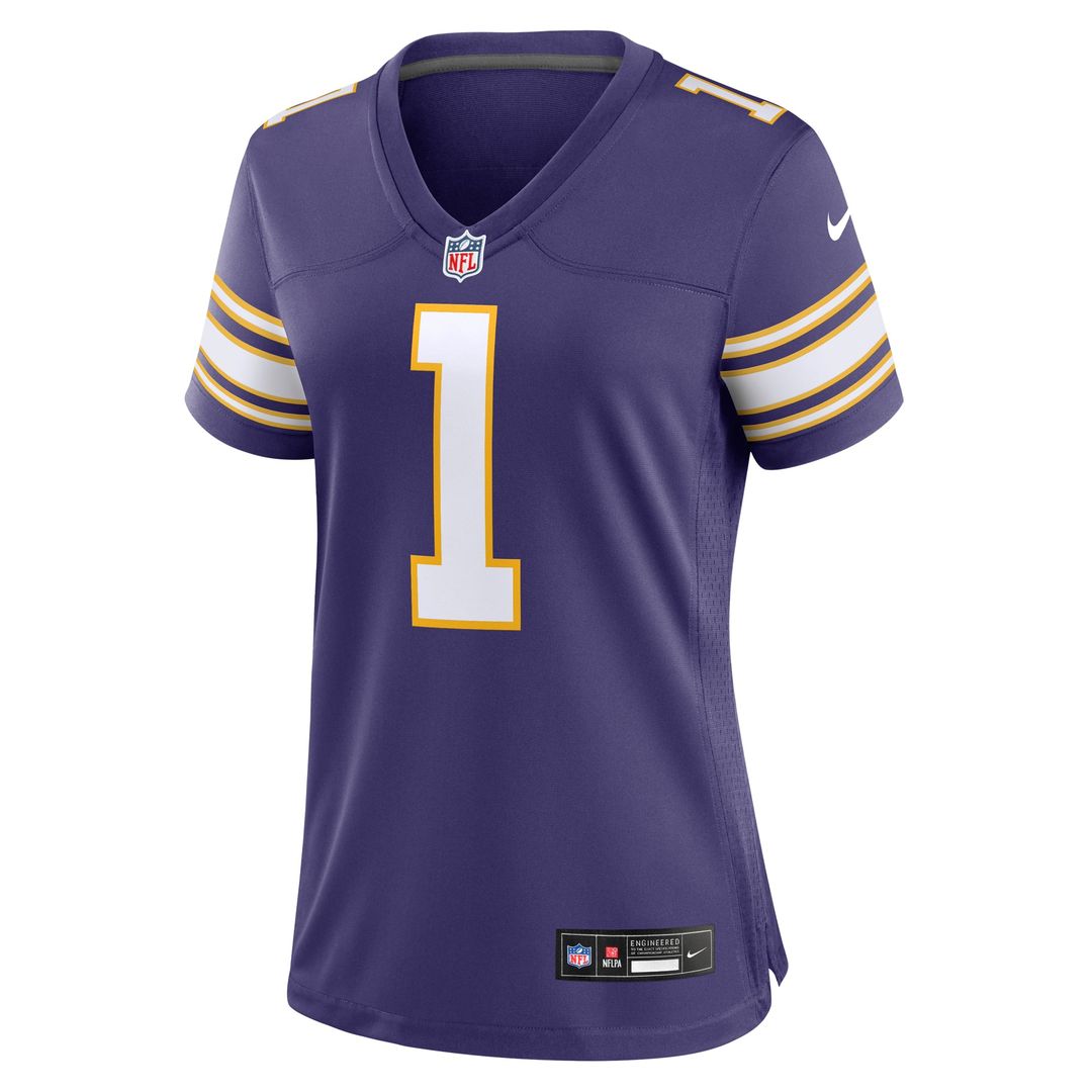 Warren Moon Minnesota Vikings Women's Classic Retired Player Game Jersey - Purple