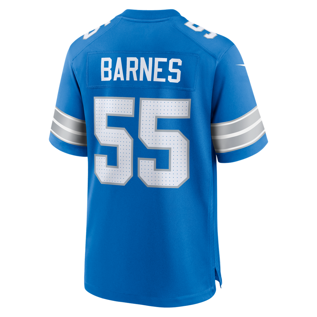 Derrick Barnes Detroit Lions Team Game Jersey - Blue