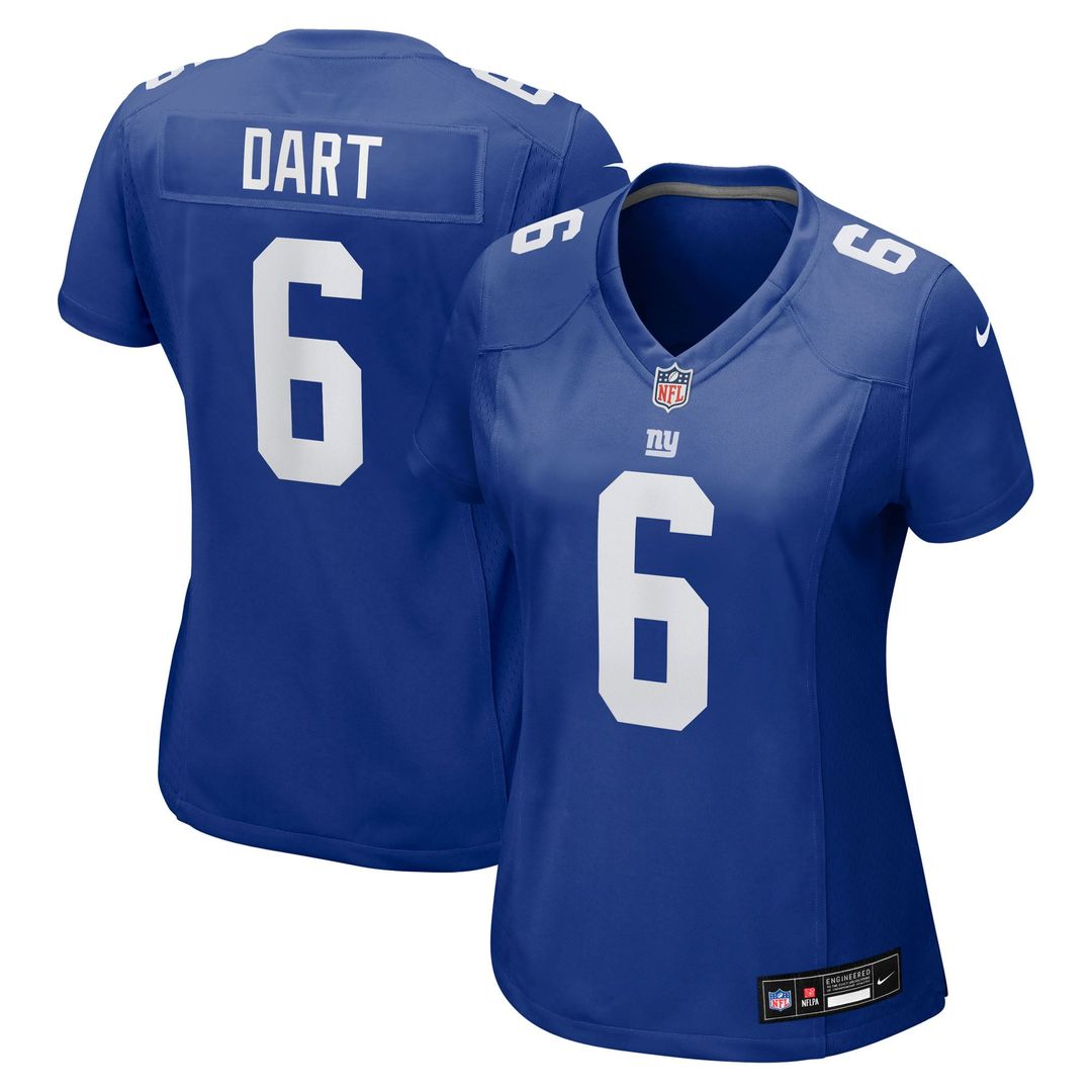 Jaxson Dart New York Giants Women's Game Jersey - White