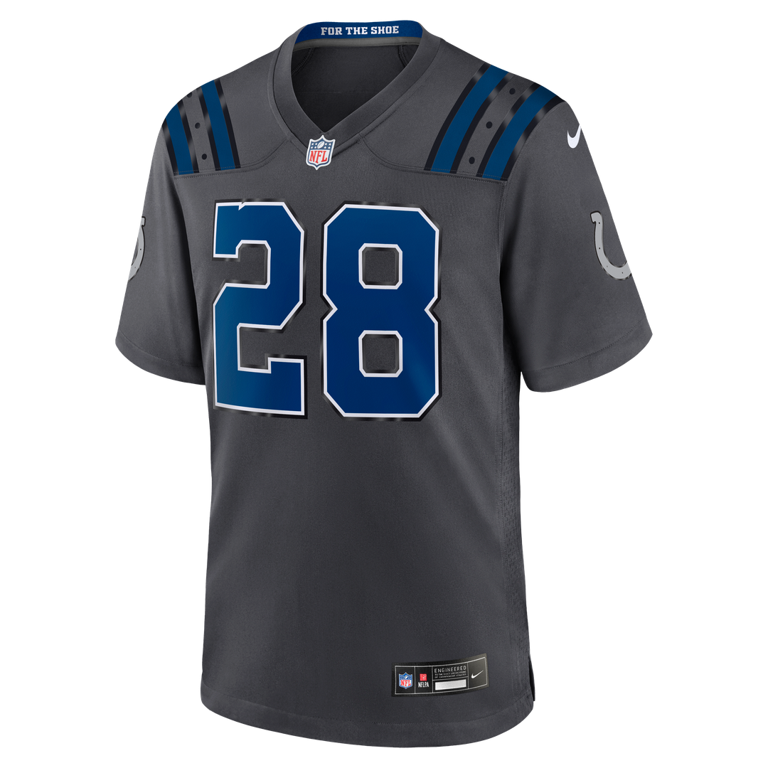Jonathan Taylor Indianapolis Colts 2026 Rivalries Collection Game Jersey - Anthracite