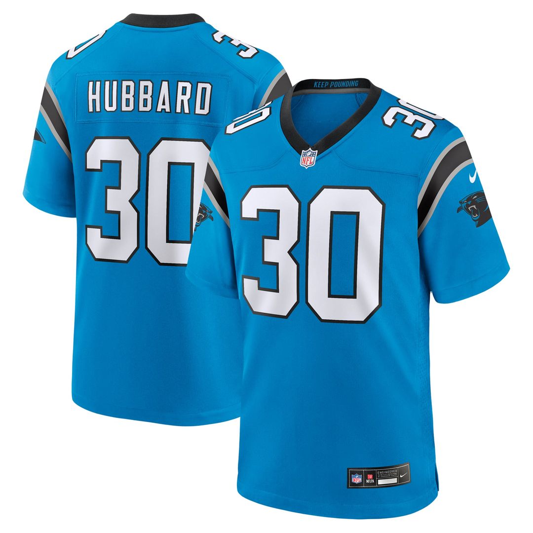 Chuba Hubbard Carolina Panthers Team Game Jersey - Black