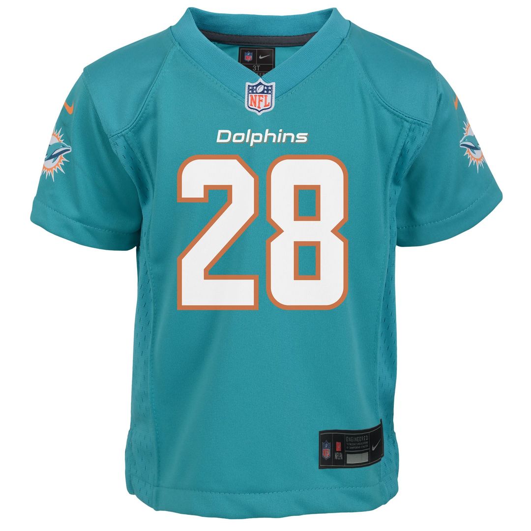 De’Von Achane Miami Dolphins Toddler Game Jersey - Aqua