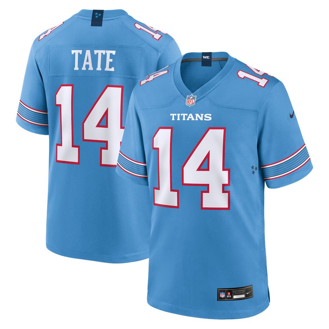 Carnell Tate Tennessee Titans Team Game Jersey - Light Blue