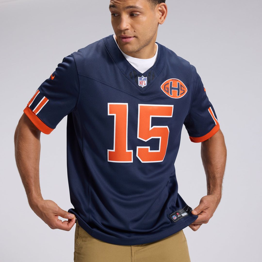 Rome Odunze Chicago Bears 2026 Rivalries Collection Stitched Limited Jersey - Navy