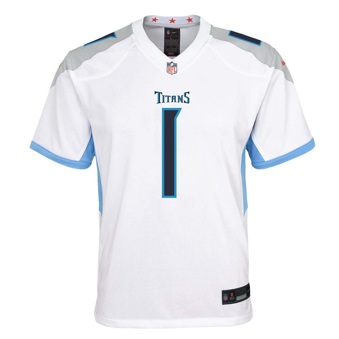 Cameron Ward Tennessee Titans Youth White Game Jersey - White