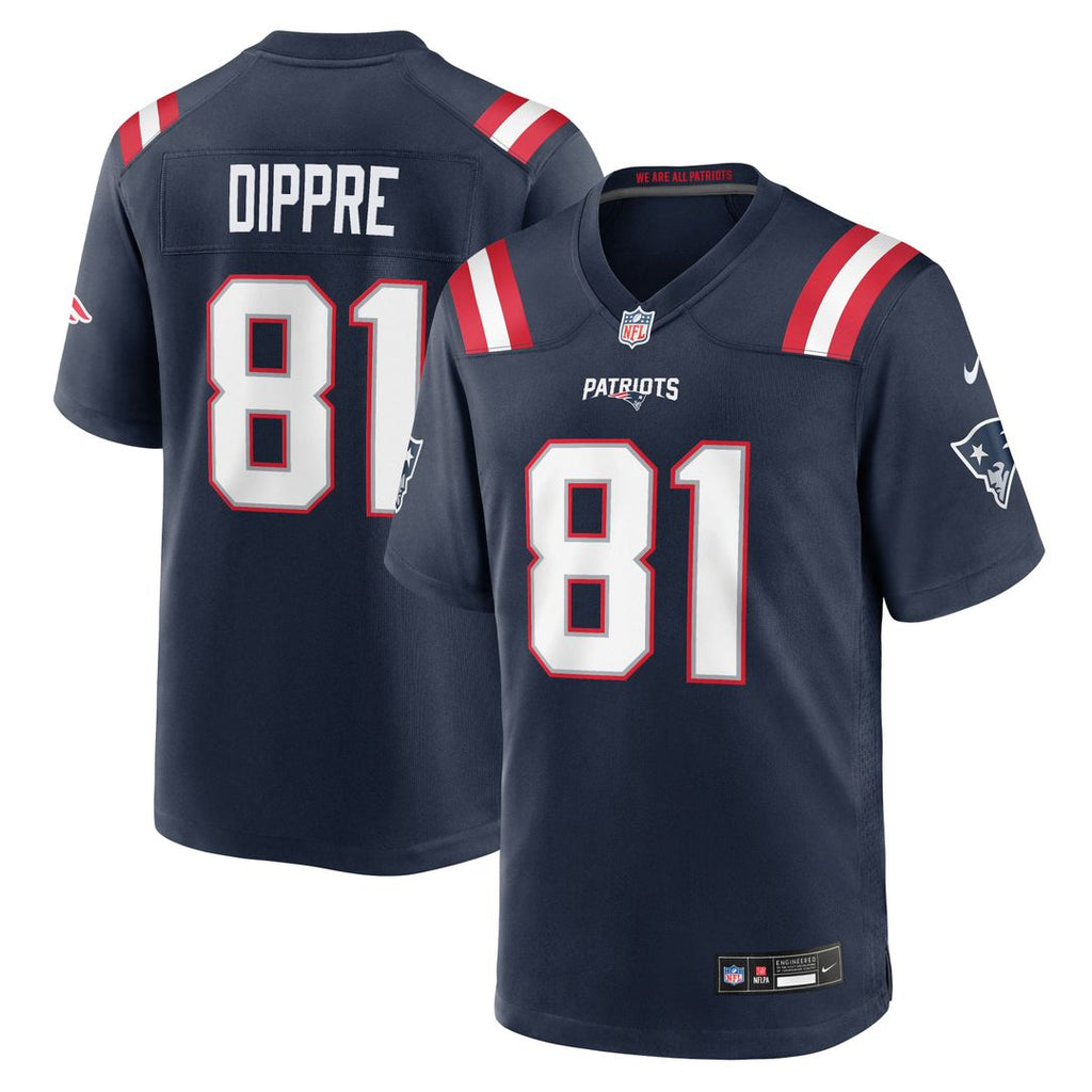 CJ Dippre New England Patriots Team Game Jersey - Navy