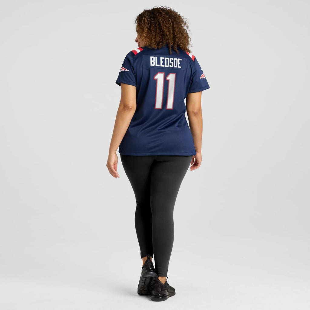 Drew Bledsoe New England Patriots Women's Retired Game Jersey - Red