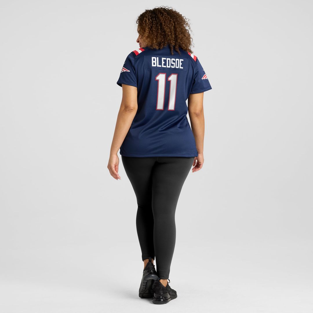 Drew Bledsoe New England Patriots Women's Retired Game Jersey - Red
