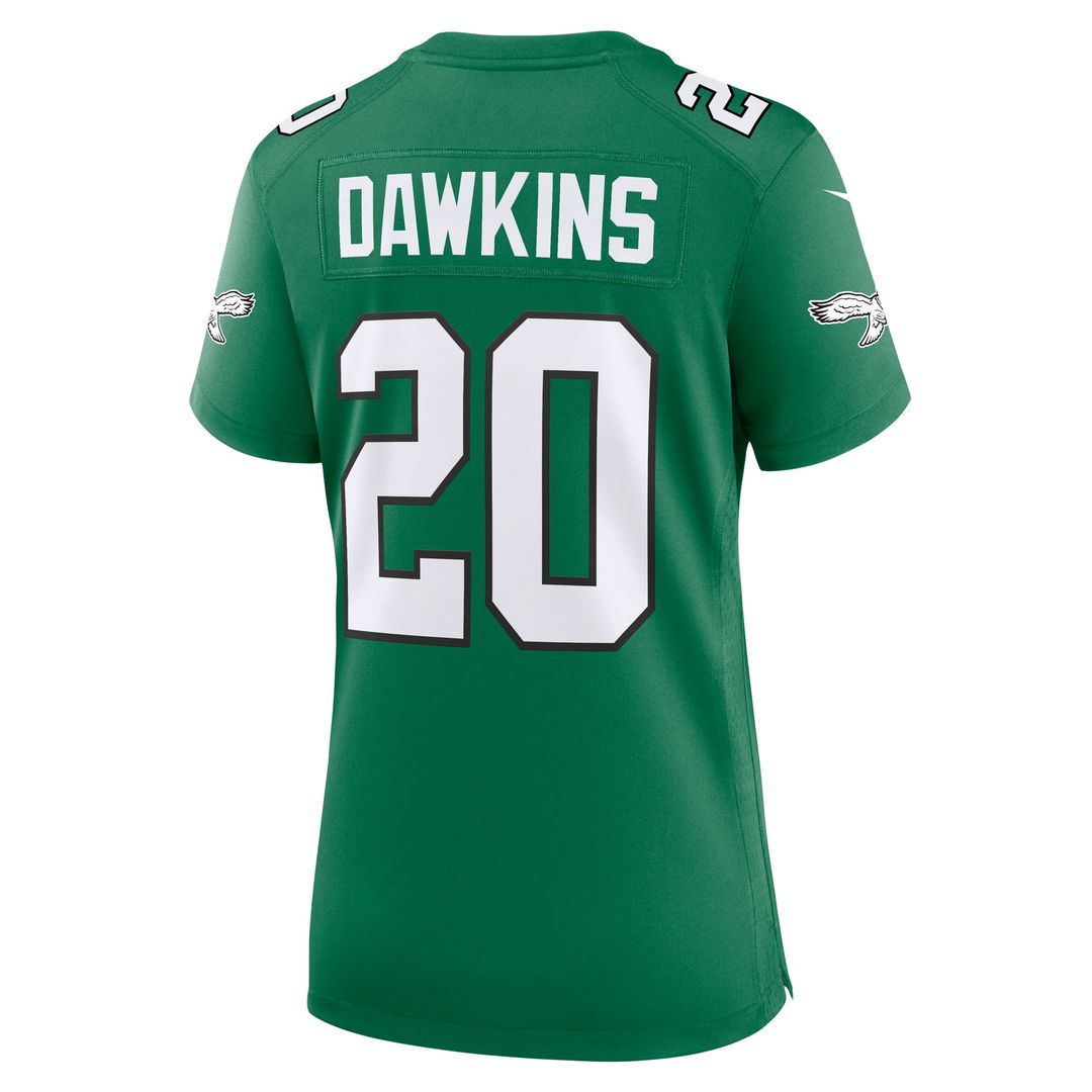Brian Dawkins Philadelphia Eagles Women's Alternate Game Jersey - Kelly Green