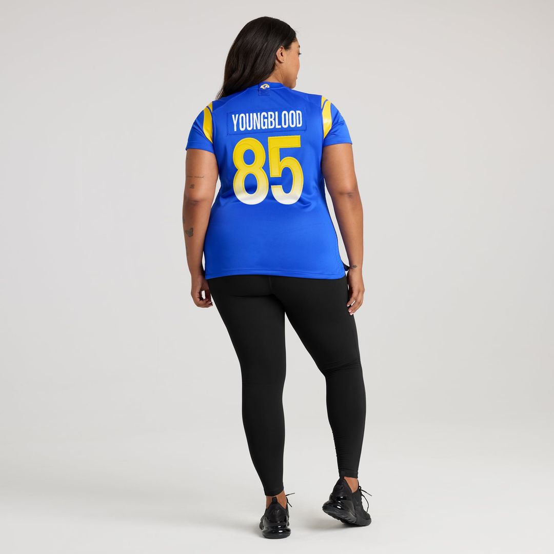Jack Youngblood Los Angeles Rams Women's Game Retired Player Jersey - Royal