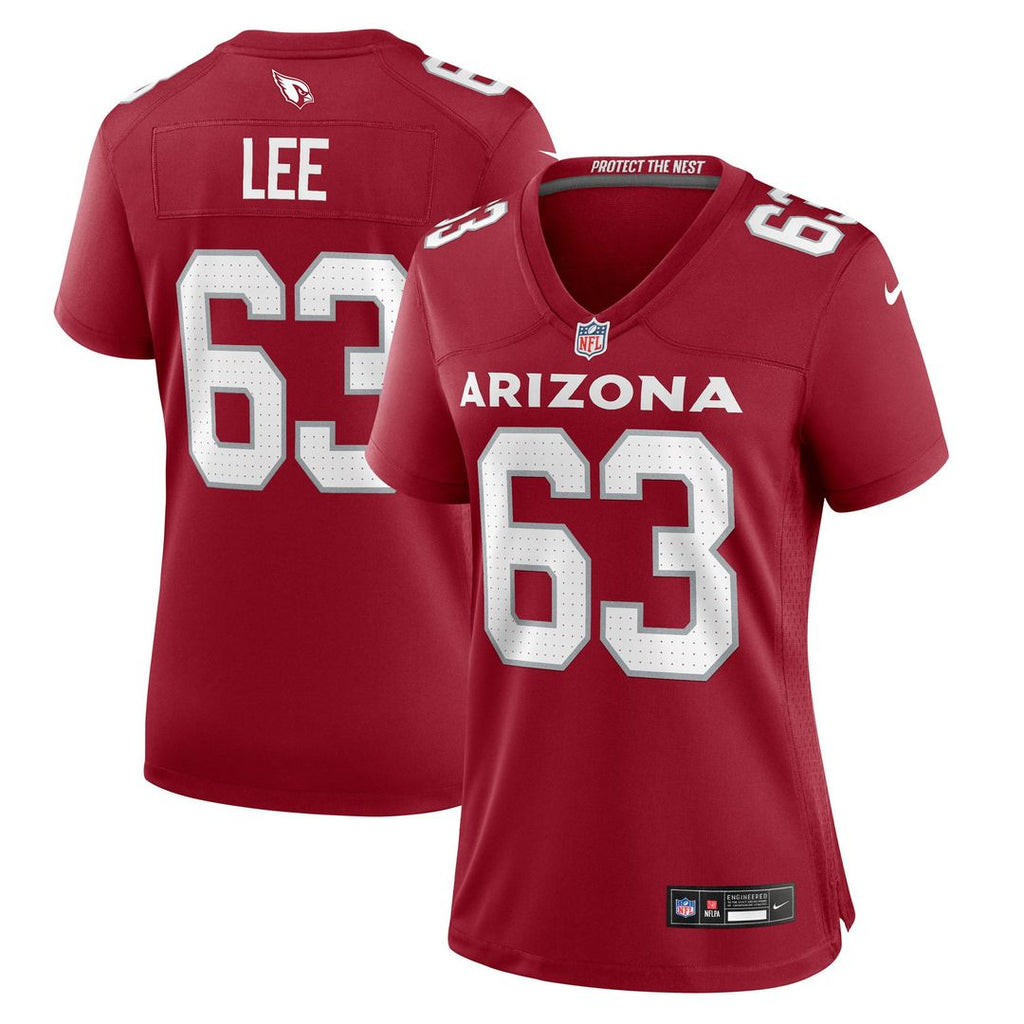 Vershon Lee Arizona Cardinals Women's Team Game Jersey - Cardinal