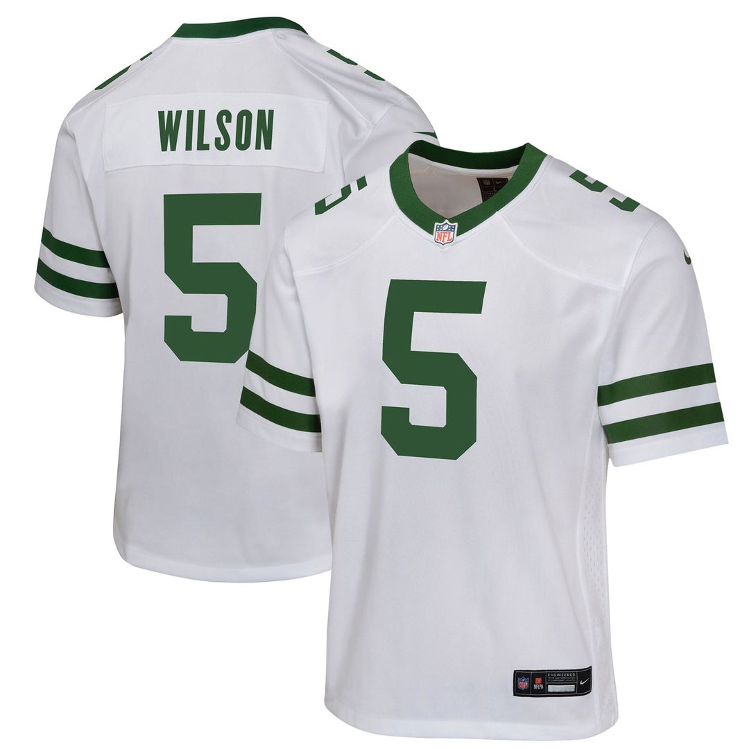 Garrett Wilson New York Jets Youth Game Jersey - Black