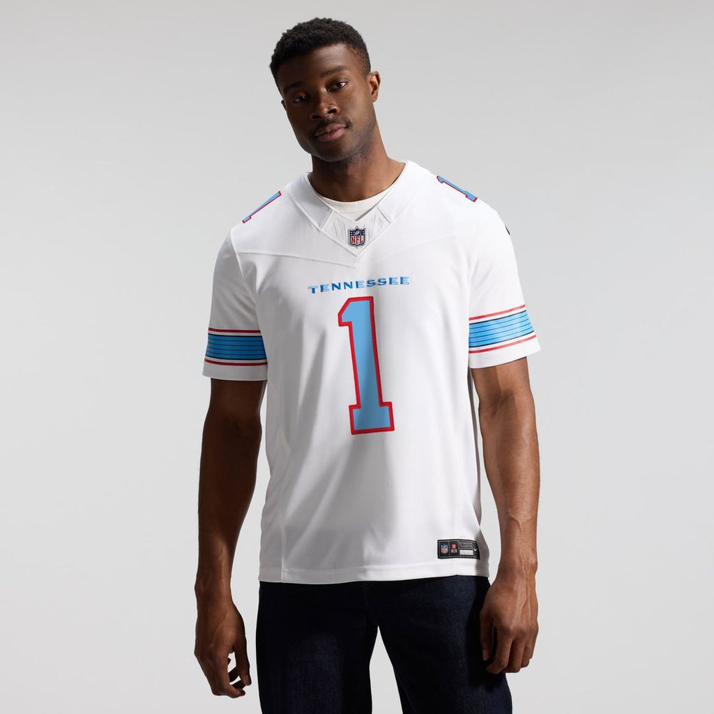 Cameron Ward Tennessee Titans Team Vapor F.U.S.E. Stitched Limited Jersey - Light Blue