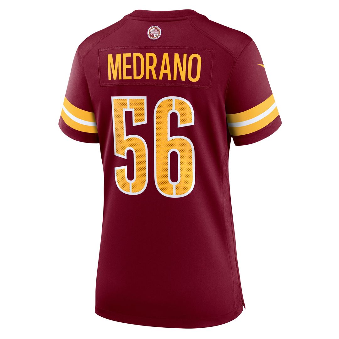 Kain Medrano Washington Commanders Women's Team Game Jersey - Burgundy