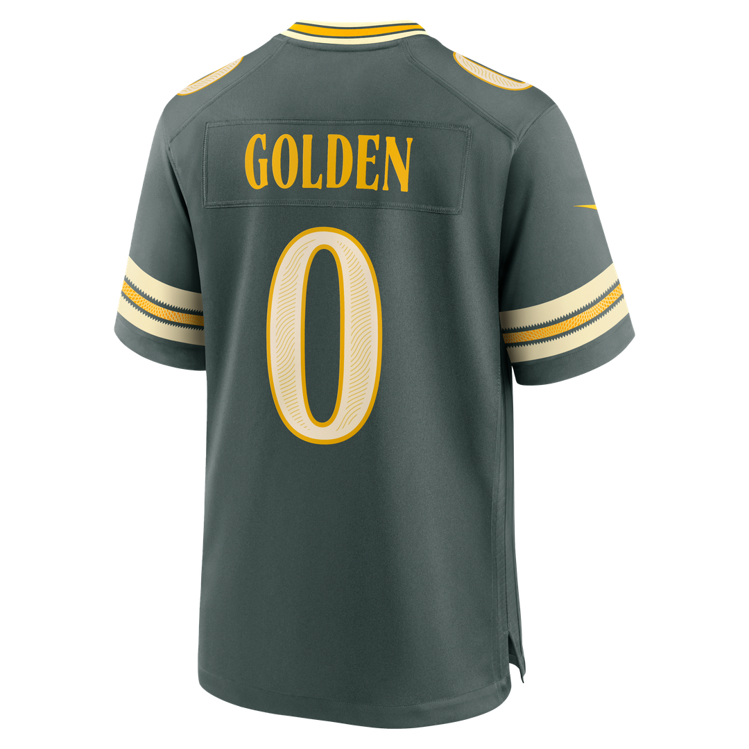Matthew Golden Green Bay Packers 2026 Rivalries Collection Game Jersey - Green