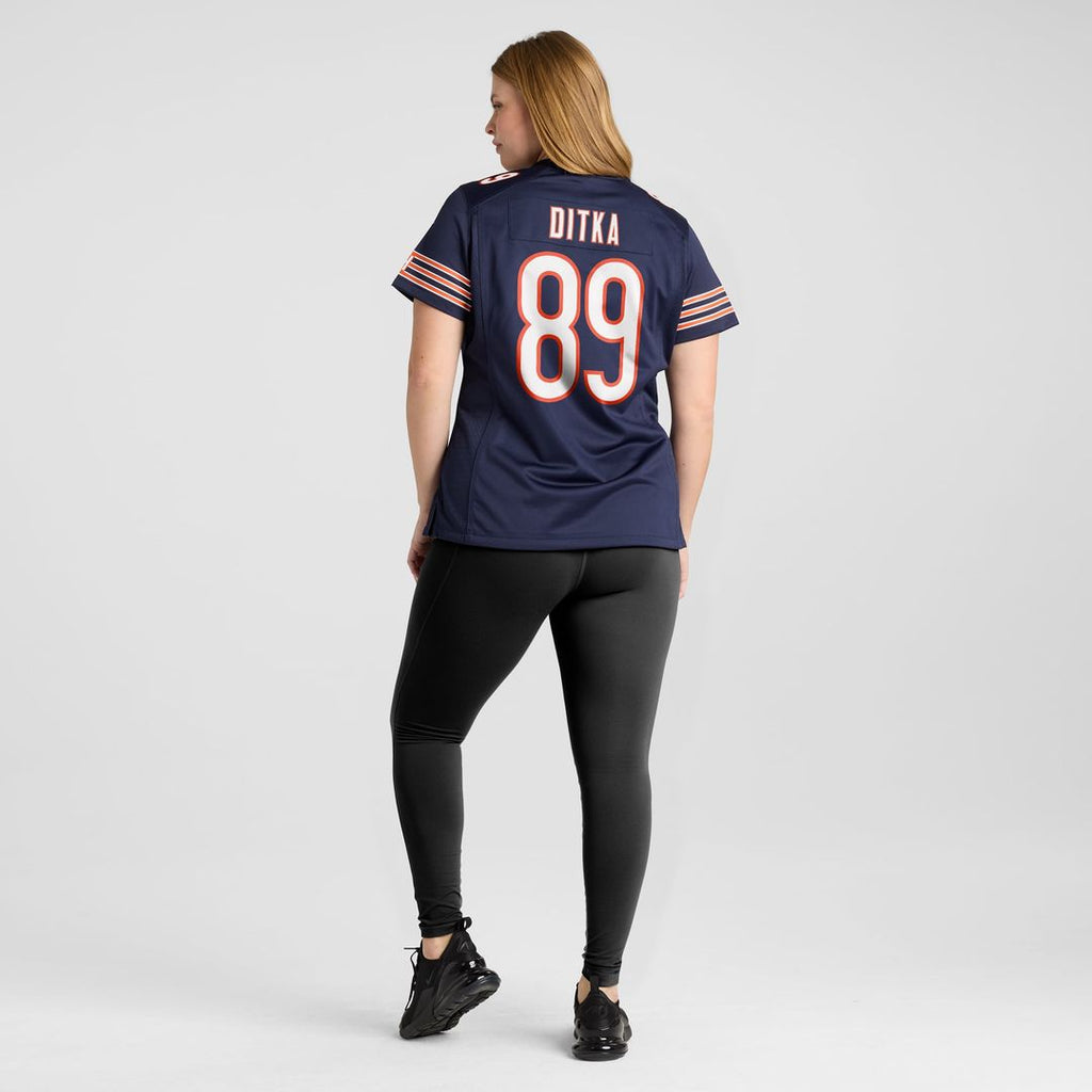 Mike Ditka Chicago Bears Women's Game Retired Player Jersey - Navy
