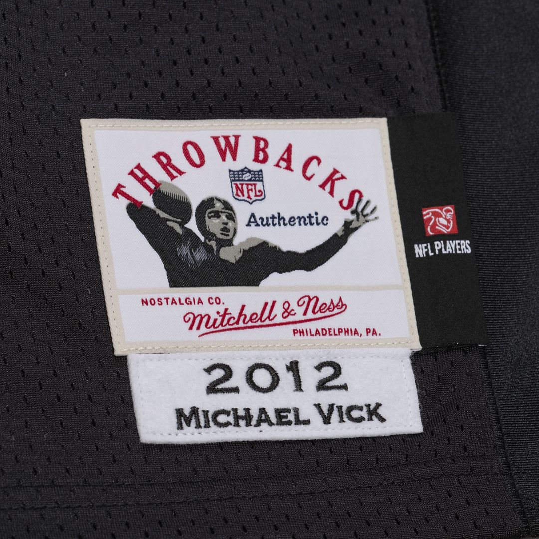 Michael Vick Philadelphia Eagles 2012 Authentic Throwback Jersey - Black