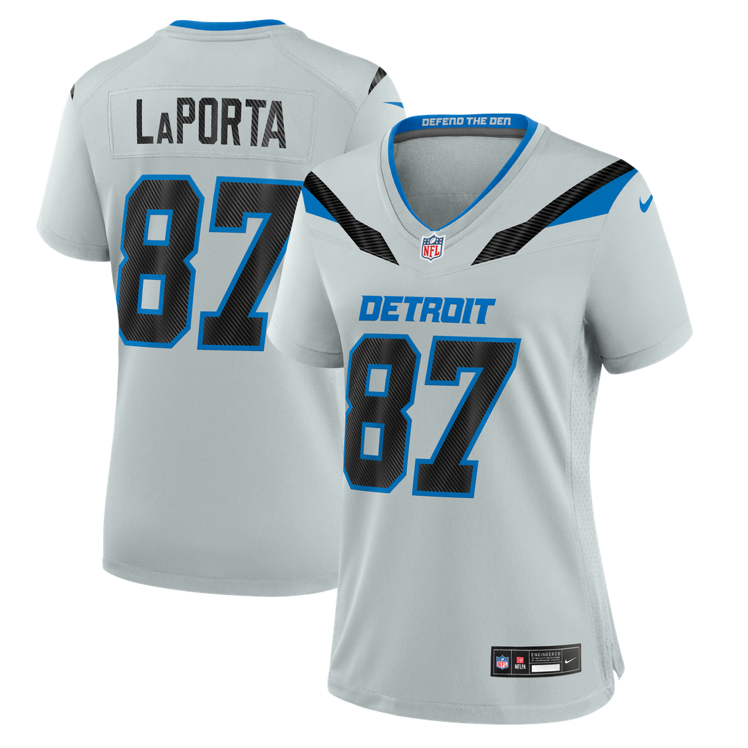 Sam LaPorta Detroit Lions Women's 2026 Rivalries Collection Game Jersey - Silver