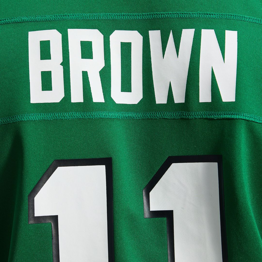 A.J. Brown Philadelphia Eagles Alternate Game Player Jersey - Kelly Green