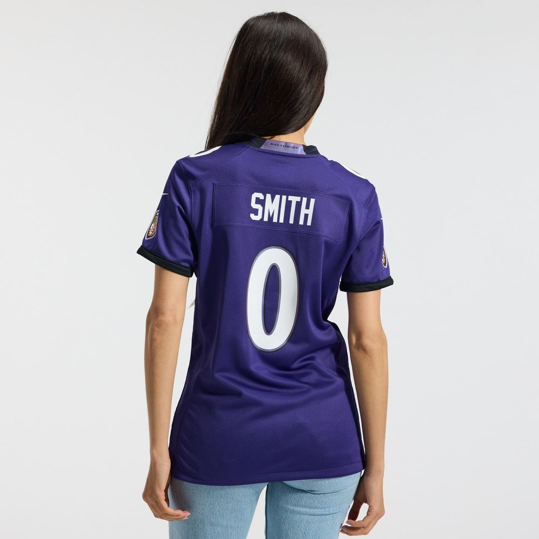 Roquan Smith Baltimore Ravens Women's Team Game Jersey - Purple