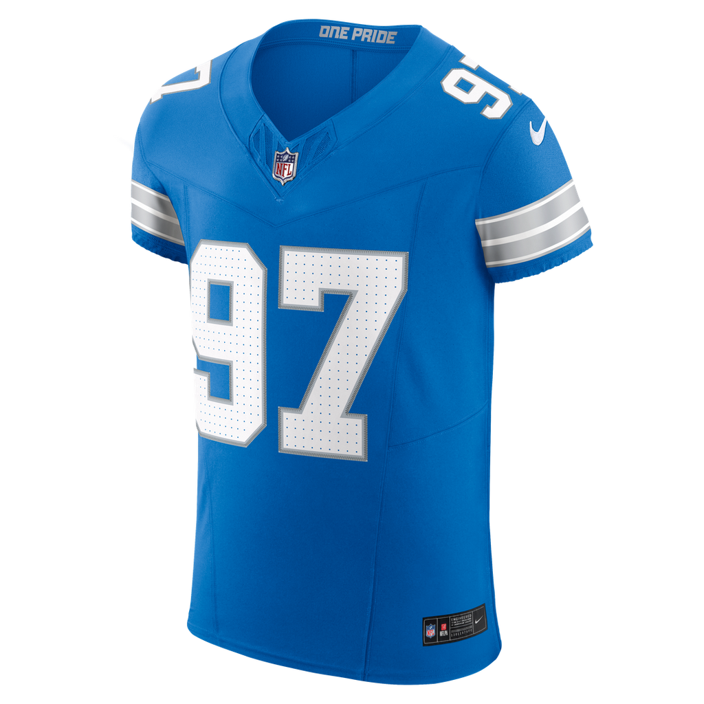 Aidan Hutchinson Detroit Lions Team Vapor F.U.S.E. Elite Jersey - Blue
