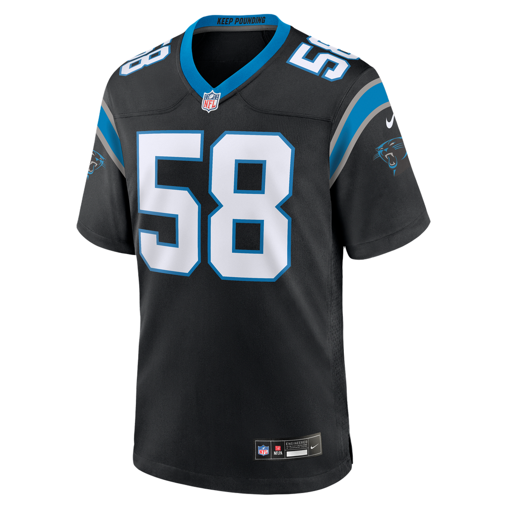 Bobby Okereke Carolina Panthers Team Game Jersey - Black