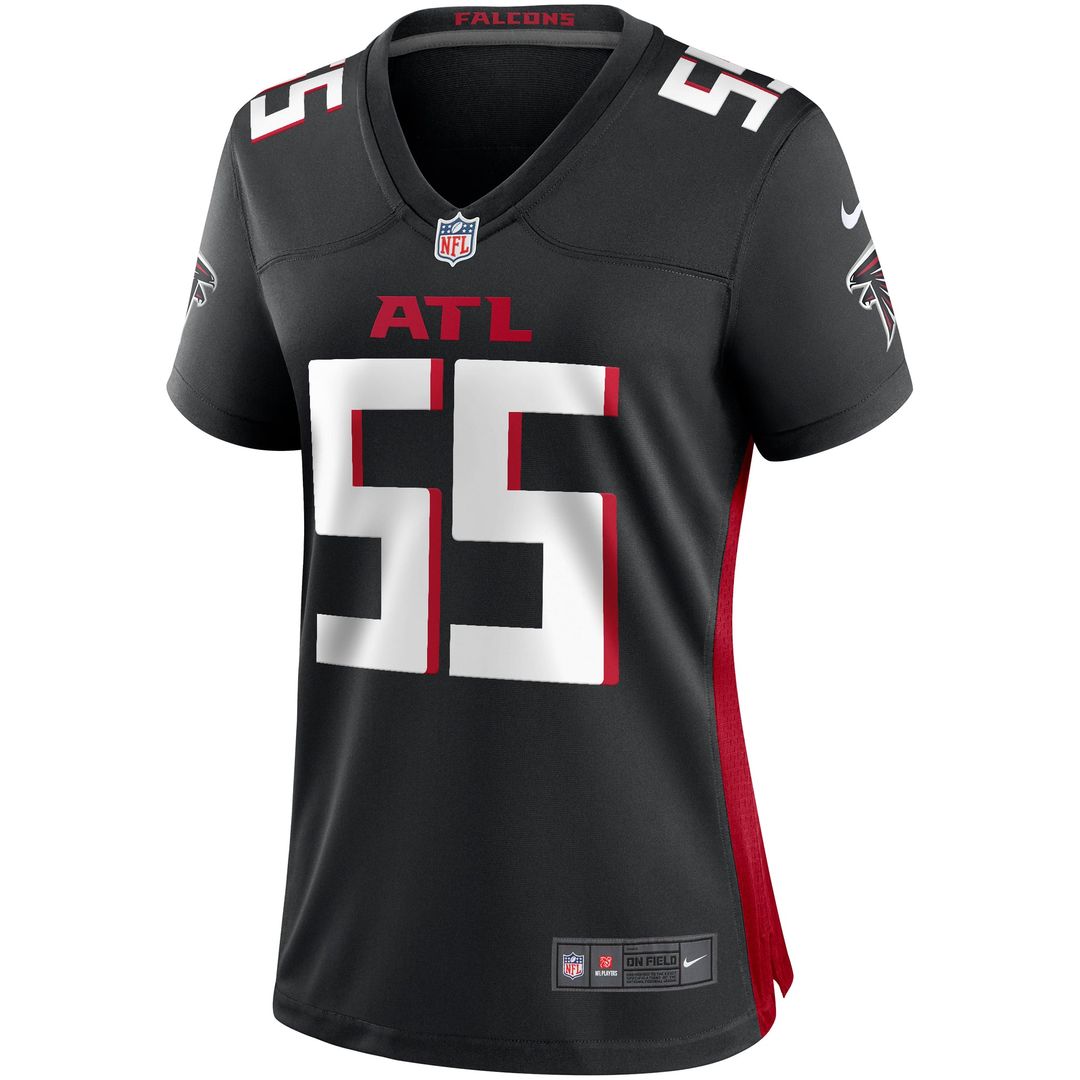 John Abraham Atlanta Falcons Women's Game Retired Player Jersey - Black