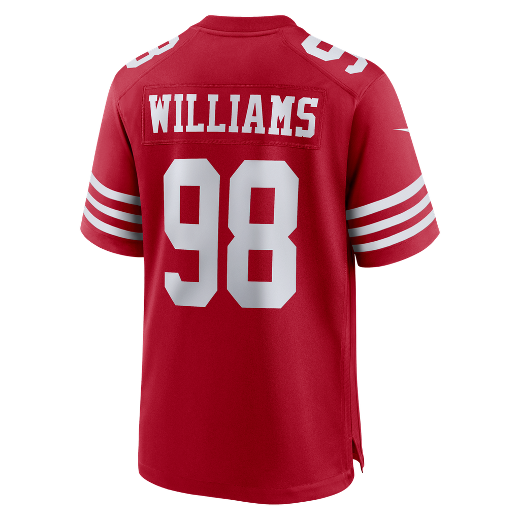 Mykel Williams San Francisco 49ers Game Player Jersey - Scarlet